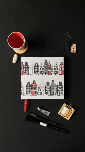 Amsterdam houses | White background